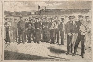 Grupo do Steam-Sloop Colorado dos Estados Unidos, enviado em Boston, em junho de 1861, 1861. de Winslow Homer