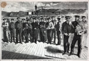 Tripulação do navio a vapor dos Estados Unidos "Colorado" embarcado em Boston, de Harper