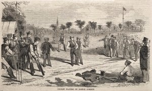 Jogadores de críquete em Boston Common de Winslow Homer