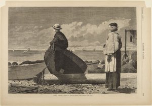 O pai vem aí! de Winslow Homer
