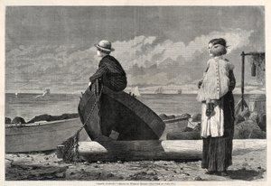 Pais chegando !, 1873. de Winslow Homer