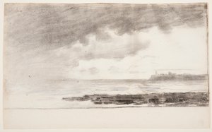 Desenho, Baía de Cullercoats, Inglaterra, 1881 de Winslow Homer