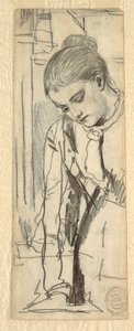 Desenho, Figura de uma mulher, 1870-80 de Winslow Homer