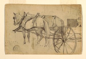 Desenho, Estudo para "A Excursão ao Piquenique", 1868 de Winslow Homer