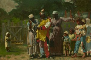 Vestir-se para o Carnaval, 1877. de Winslow Homer