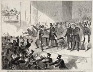 Expulsão de negros e abolicionistas do Templo de Tremont, Boston, Massachusetts, em 3 de dezembro de 1860 de Winslow Homer