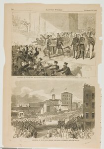 Expulsão de negros e abolicionistas do Templo de Tremont, Boston, Massachusetts, em 3 de dezembro de 1860 de Winslow Homer
