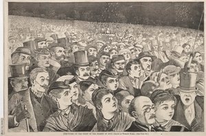 Trabalhos com fogo na noite de quatro de julho de 1868. de Winslow Homer