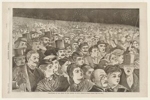 Fogo-de-artifício na noite de Quatro de Julho de Winslow Homer