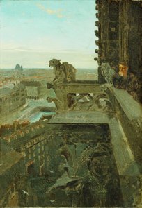 Gárgulas em Notre Dame, 1867 de Winslow Homer
