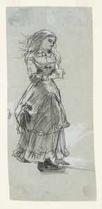 Garota segurando um copo de Winslow Homer