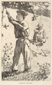Maçãs verdes, de Our Young Folks, agosto de 1868 de Winslow Homer