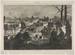 Paragem da caravana de carroças de Winslow Homer