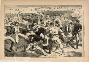 Férias no campo - Soldados a jogar "Foot-Ball" de Winslow Homer