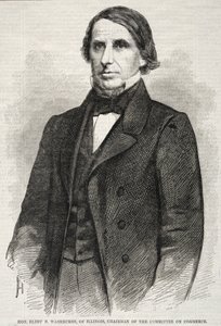 Hon. Elihu B. Washburne, de Illinois, Presidente do Comitê de Comércio, 1860. de Winslow Homer