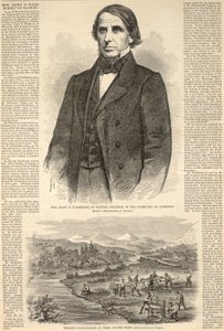 O honorável Elihu B. Washburne do Illinois, presidente da Comissão do Comércio, de Harper