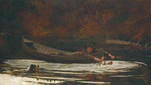 Hound and Hunter, 1892. de Winslow Homer