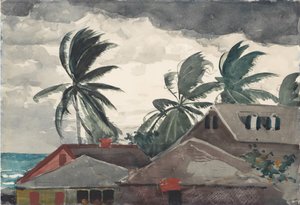 Hurricane, Bahamas, 1898. de Winslow Homer