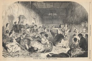 Husking the Corn in New England, de Harper de Winslow Homer