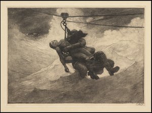Life Line, 1884, provavelmente impresso c.1940 de Winslow Homer