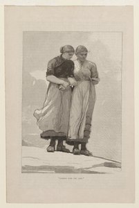 Olhando por cima da falésia de Winslow Homer