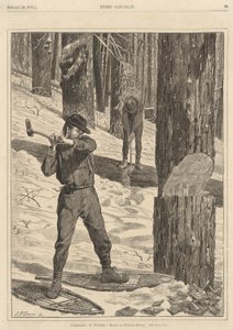 Pesando no inverno, a partir de todos os sábados, 28 de janeiro de 1871 de Winslow Homer