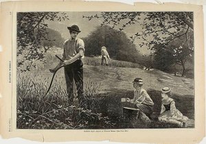 Fazer feno de Winslow Homer