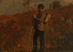 Homem com uma mochila de Winslow Homer