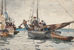Cena de mercado, Nassau de Winslow Homer