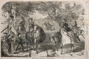 Primeiro de maio no país, 1859. de Winslow Homer