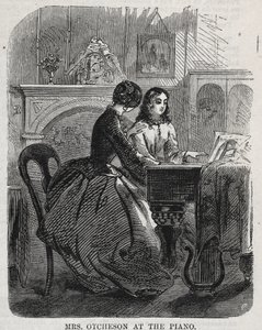 A Sra. Otcheson ao piano de Winslow Homer