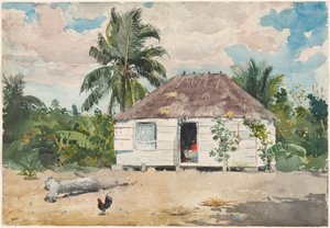 Cabana nativa em Nassau de Winslow Homer