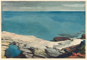 Natural Bridge, Bermuda, c.1901 (aguarela) de Winslow Homer