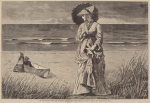 On the Beach - Two are Company, Three are None, publicado em 1872. de Winslow Homer