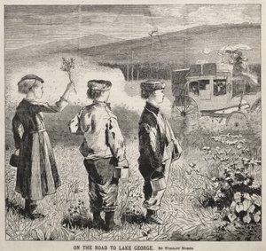 Na estrada para o Lago George de Winslow Homer