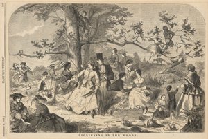 Picknicking na floresta, de Harper de Winslow Homer