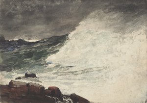 O pescoço de Prout, onda de ruptura, 1887 de Winslow Homer