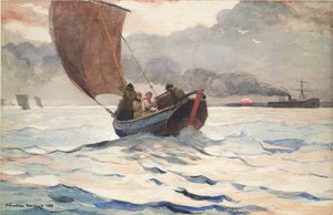 Barcos de pesca que regressam de Winslow Homer