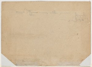 Roof Line [verso], 1862. de Winslow Homer
