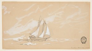 Escuna com Três Dories de Winslow Homer