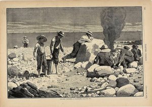 Esboços à beira-mar - Um cozido de amêijoas de Winslow Homer