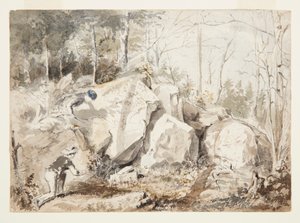 Montando uma armadilha para esquilos de Winslow Homer