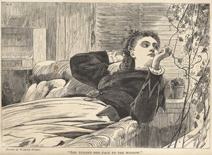 «Virou o rosto para a janela» de Winslow Homer