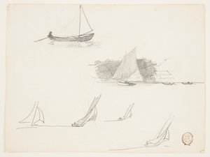 Seis estudos de veleiros de Winslow Homer