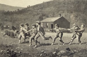 Estalar o chicote (xilogravura) de Winslow Homer
