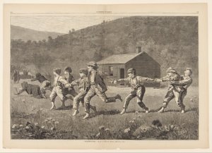 Snap the Whip, de Harper&39;s Weekly, 20 de setembro de 1873, pp. 245-25 de Winslow Homer