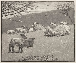 Primavera Cordeiro, 1880. de Winslow Homer