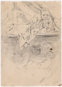 Estudo para "Botas do Exército" [verso] de Winslow Homer