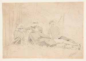Estudo para "The Fishing Party" de Winslow Homer