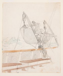 Estudo para "O Sinal de Angústia" de Winslow Homer